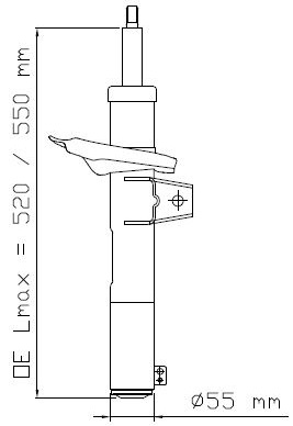 Амортизатор OPTIMAL арт. 3358015